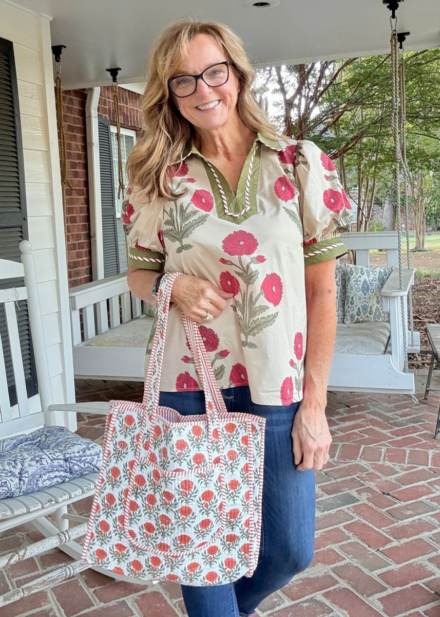 Delta Bloom Top - Ecru | Entro - Entro Top - Jimberly's Boutique - Olive Branch - Mississippi