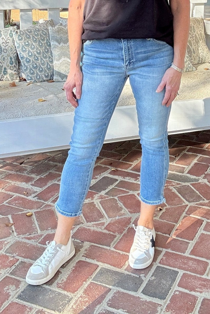 Delta Crop Skinny Jeans | Risen - risen jeans - Jimberly's Boutique - Olive Branch - Mississippi
