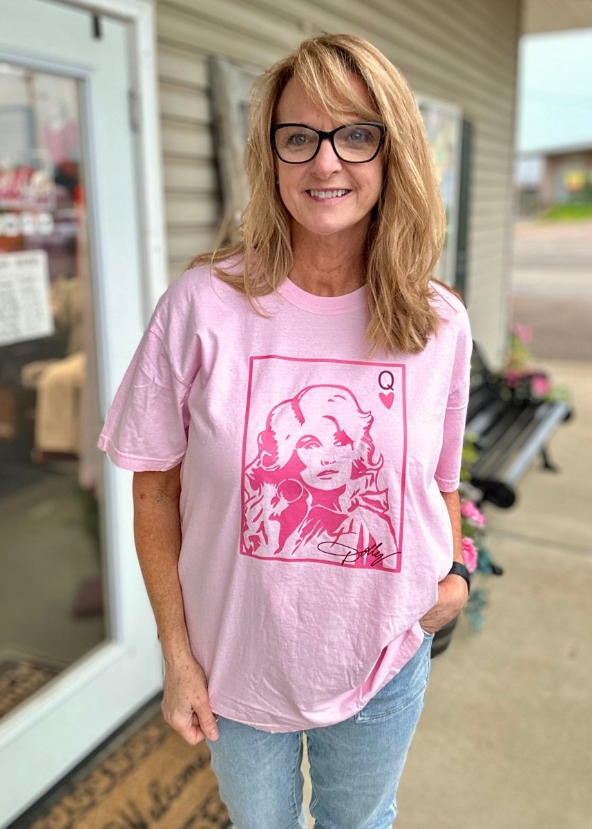 Dolly | Queen of Hearts | Comfort Colors Tee - Comfort Colors Graphic Tee -Jimberly's Boutique-Olive Branch-Mississippi