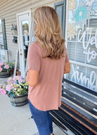 Dolphin Hem Top - Cocoa - Casual Top - Jimberly's Boutique - Olive Branch - Mississippi