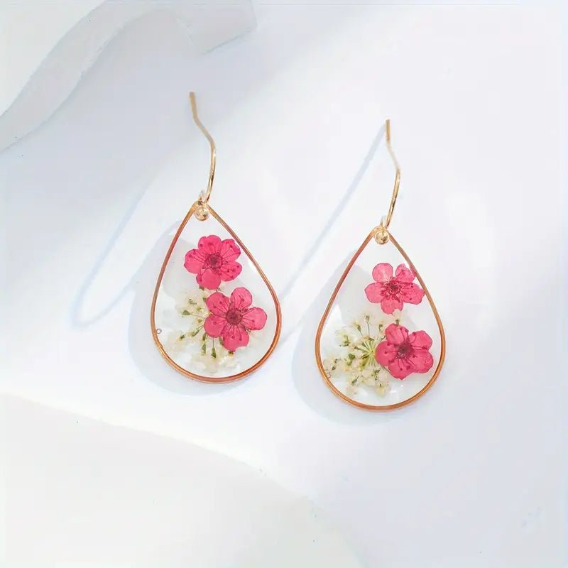 Dried Flower Earrings - Earrings - Jimberly's Boutique - Olive Branch - Mississippi