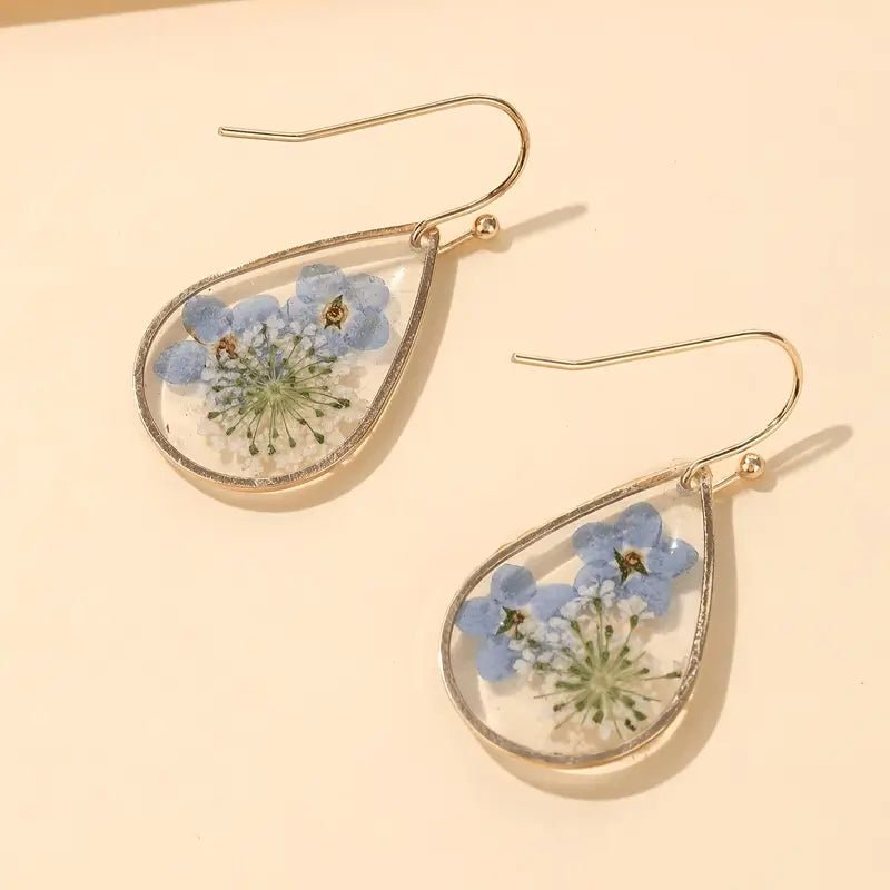 Dried Flower Earrings - Earrings - Jimberly's Boutique - Olive Branch - Mississippi