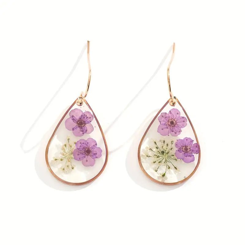Dried Flower Earrings - Earrings - Jimberly's Boutique - Olive Branch - Mississippi