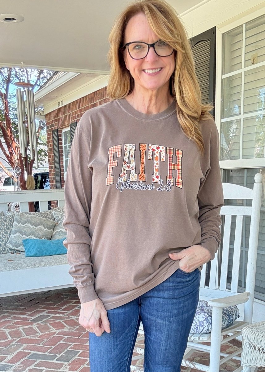 Faith Comfort Colors Long Sleeve - Long Sleeve Comfort Colors - Jimberly's Boutique - Olive Branch - Mississippi