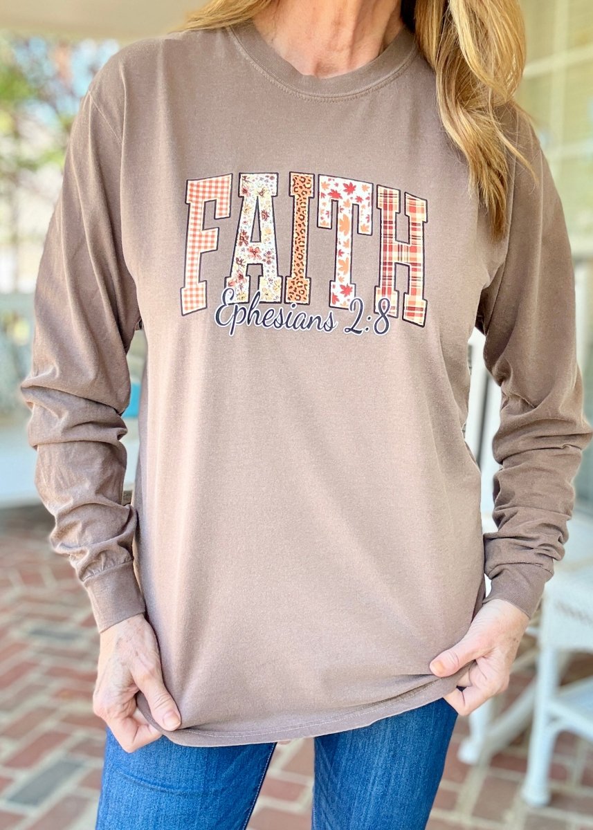 Faith Comfort Colors Long Sleeve - Long Sleeve Comfort Colors - Jimberly's Boutique - Olive Branch - Mississippi
