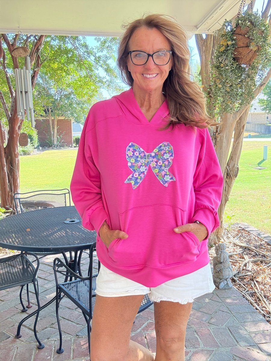 Floral Bliss Applique Hoodie | Dear Scarlett - hoodie - Jimberly's Boutique - Olive Branch - Mississippi