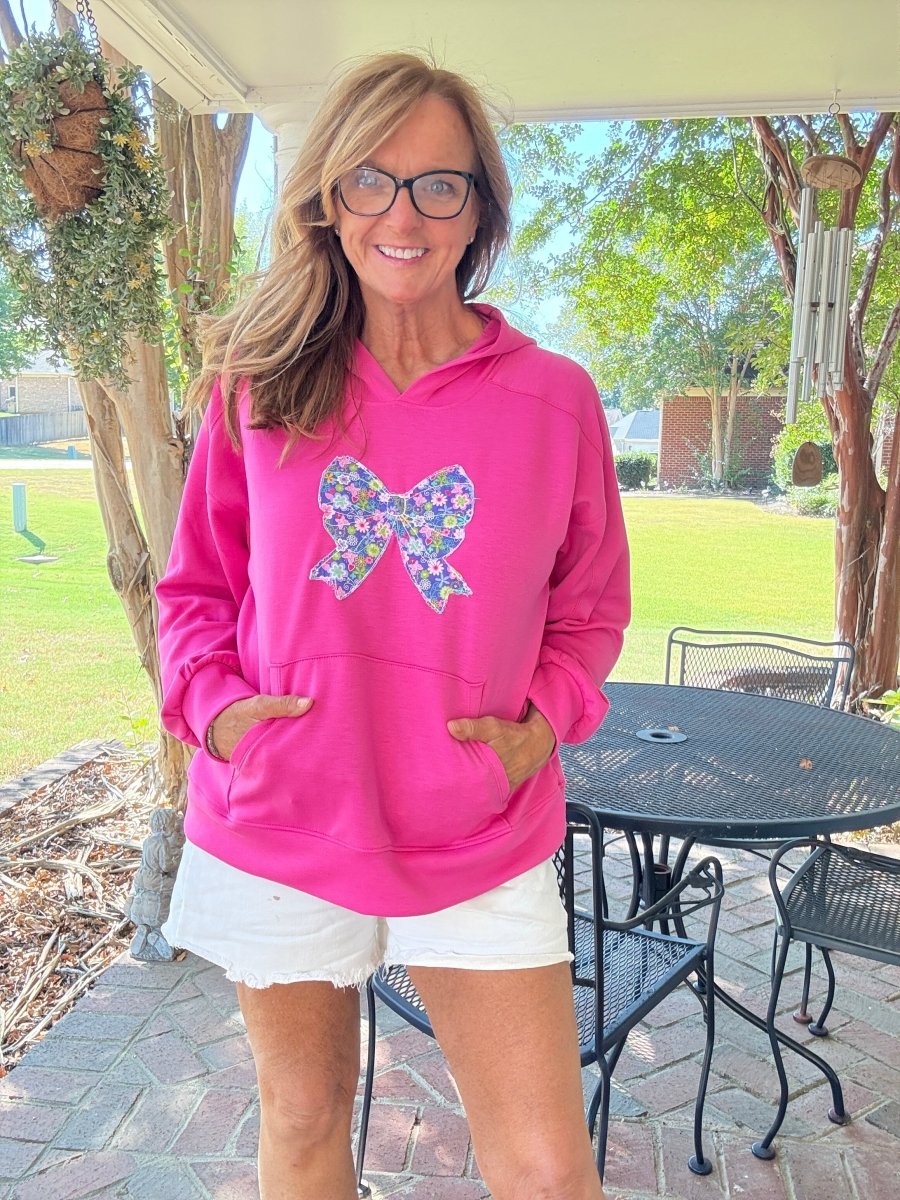 Floral Bliss Applique Hoodie | Dear Scarlett - hoodie - Jimberly's Boutique - Olive Branch - Mississippi