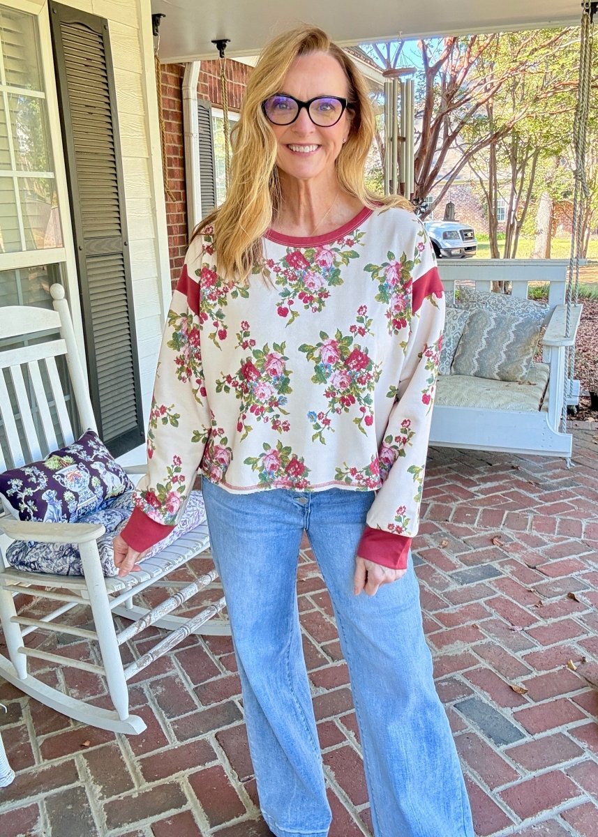 Floral Open Back Top | BiBi - top -Jimberly's Boutique-Olive Branch-Mississippi