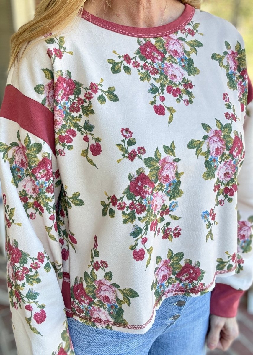 Floral Open Back Top | BiBi - top -Jimberly's Boutique-Olive Branch-Mississippi
