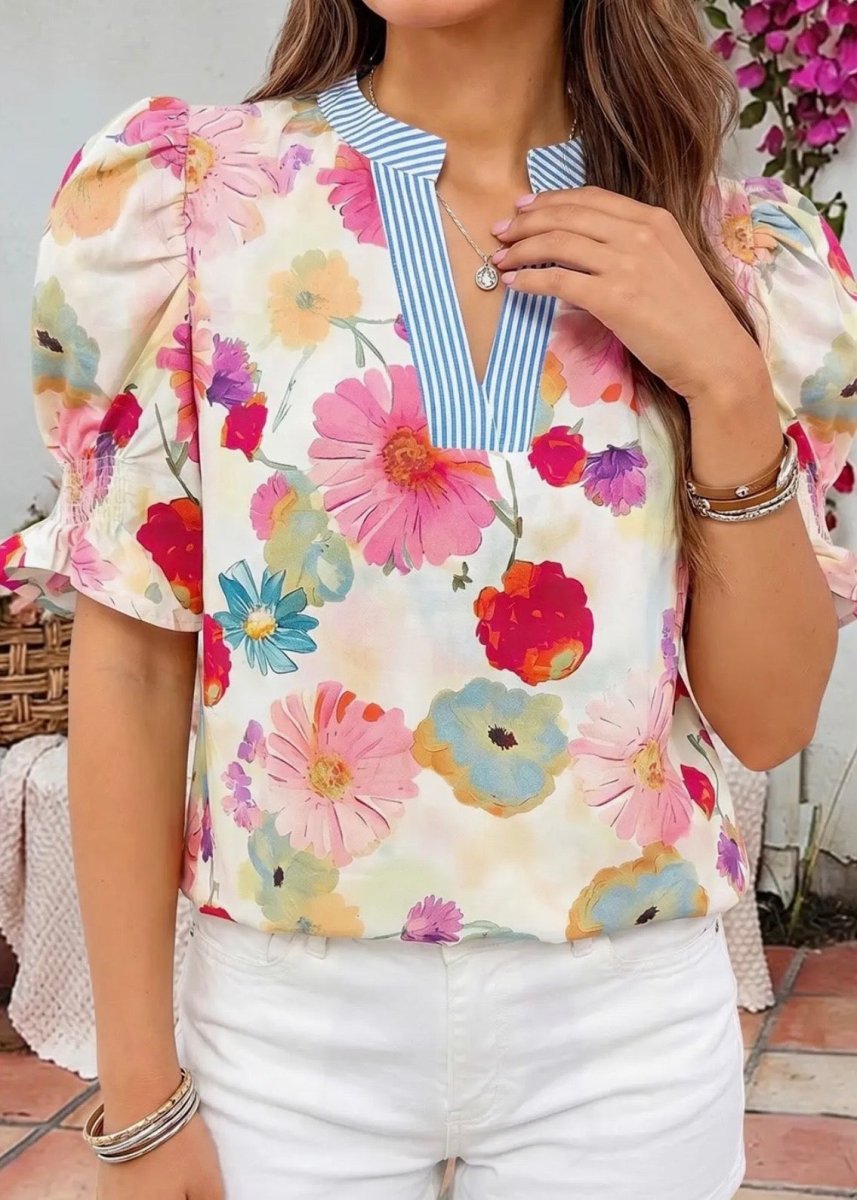 Gemma Floral Top - Jimberly's Boutique-Olive Branch-Mississippi
