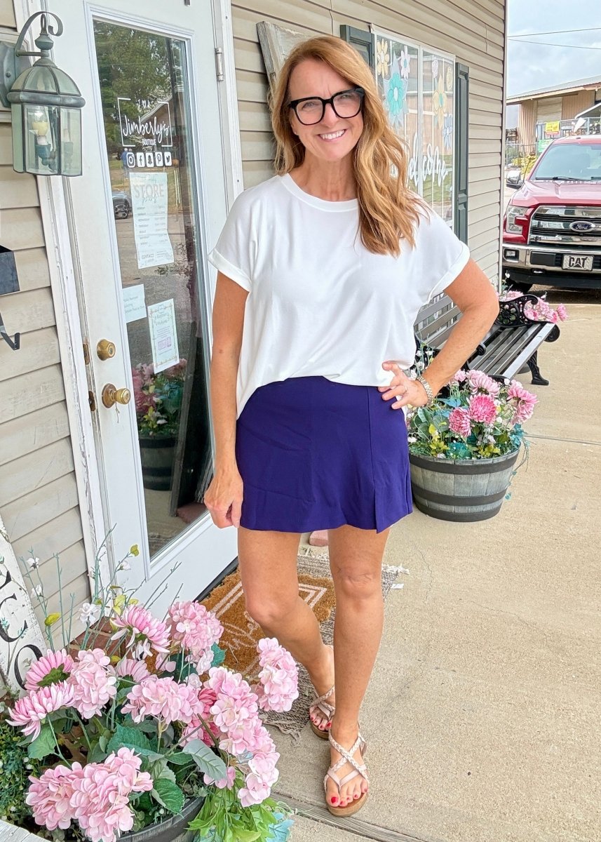 Gemma High Waisted Skort | Umgee - skort - Jimberly's Boutique - Olive Branch - Mississippi