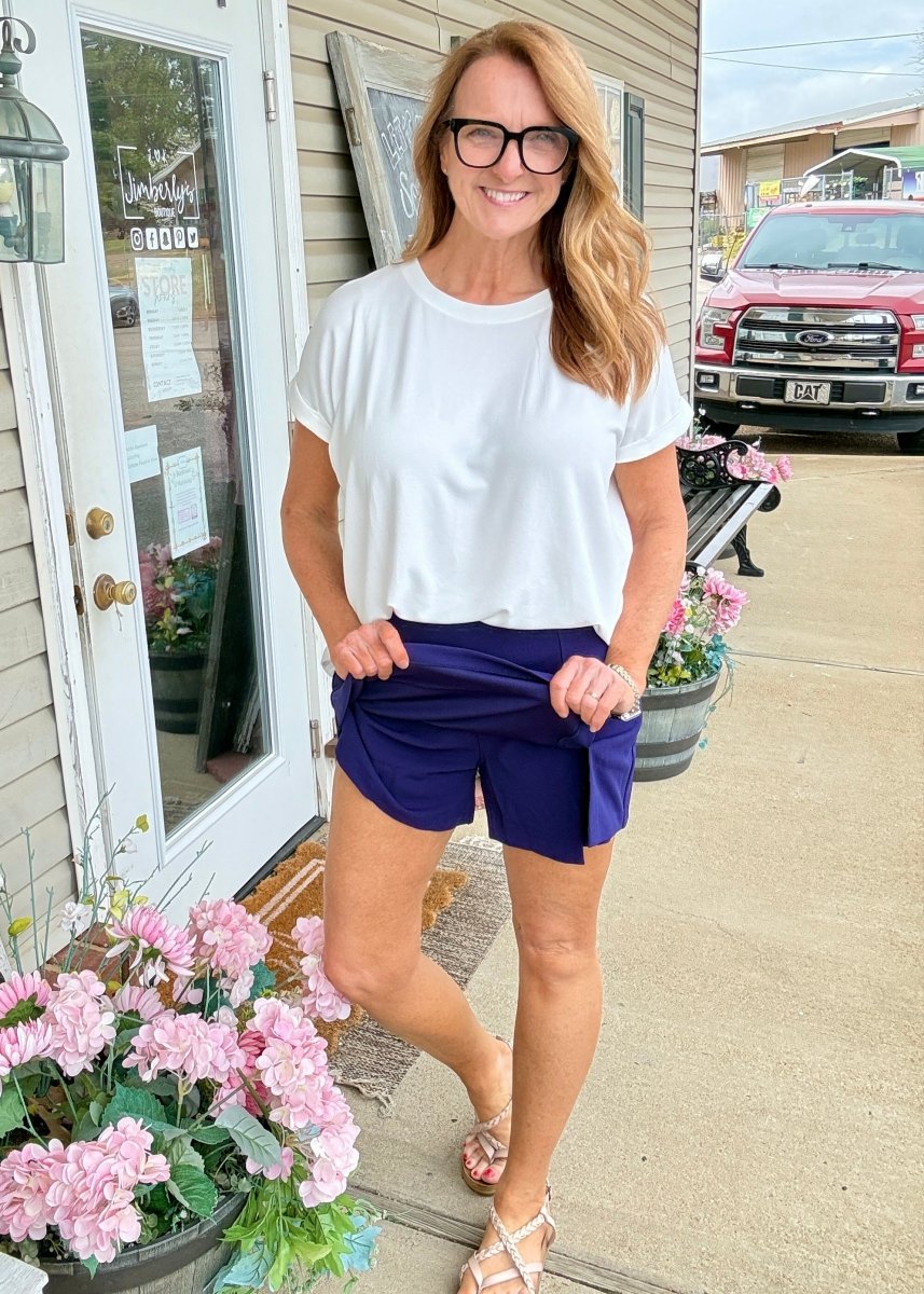 Gemma High Waisted Skort | Umgee - skort - Jimberly's Boutique - Olive Branch - Mississippi