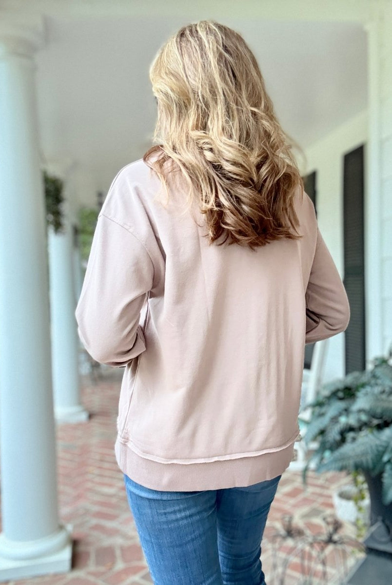 GOBBLE Patch Sweatshirt - fall sweatshirt - Jimberly's Boutique - Olive Branch - Mississippi