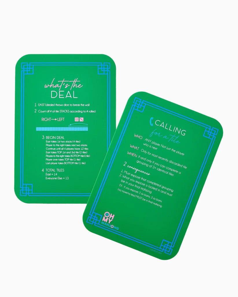 Green Mahjong Shufflers | Oh My Mahjong PREORDER - Mahjong Shufflers - Jimberly's Boutique - Olive Branch - Mississippi