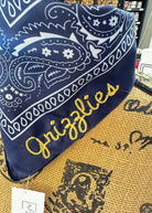 Grizzlies Embroidered Bandana - accessories - Jimberly's Boutique - Olive Branch - Mississippi