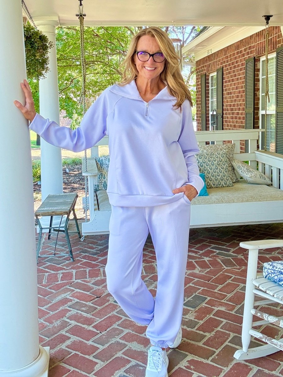 Hamptons Travel Set - Lavender - jogger set - Jimberly's Boutique - Olive Branch - Mississippi
