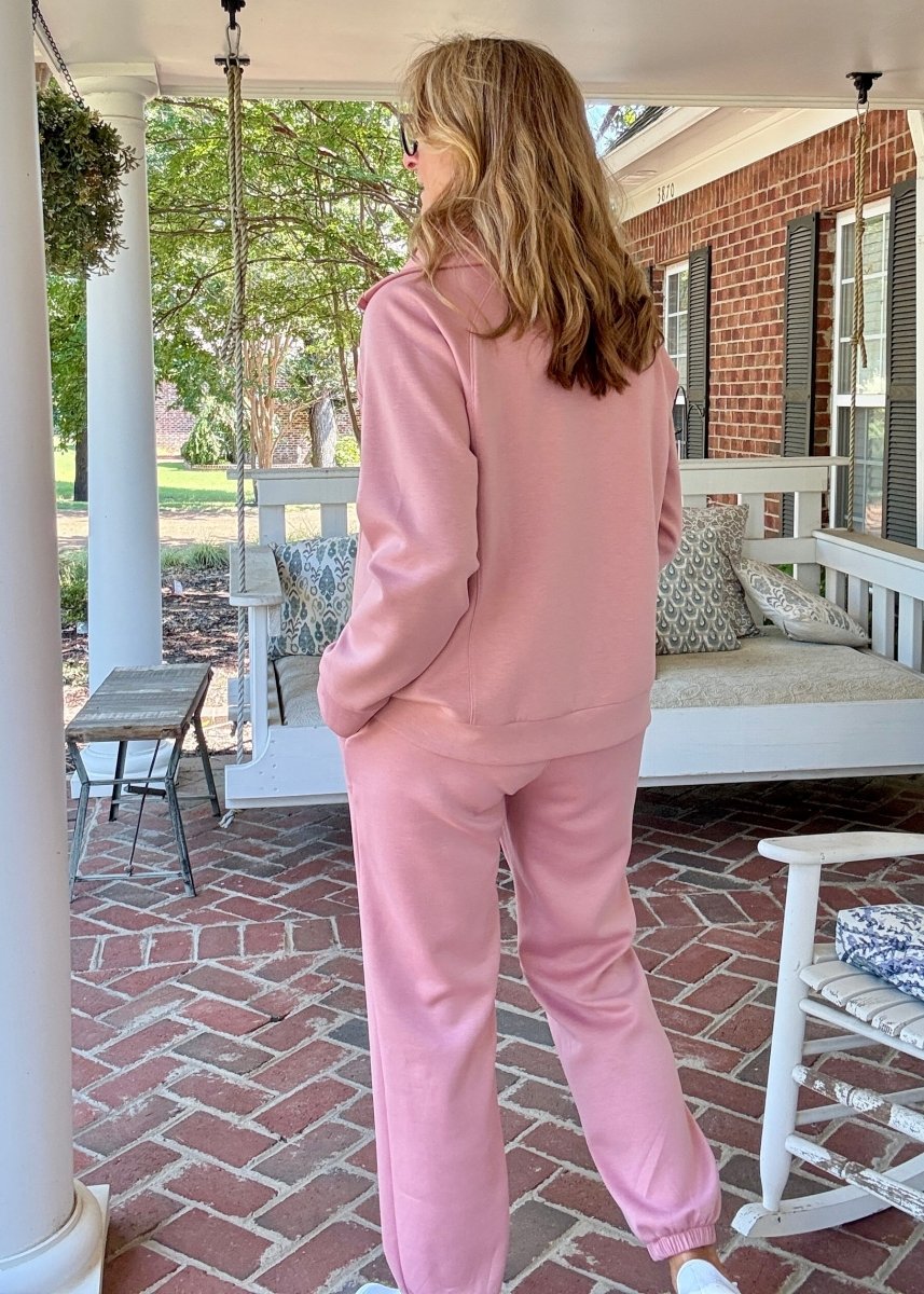Hamptons Travel Set - Mauve - jogger set - Jimberly's Boutique - Olive Branch - Mississippi