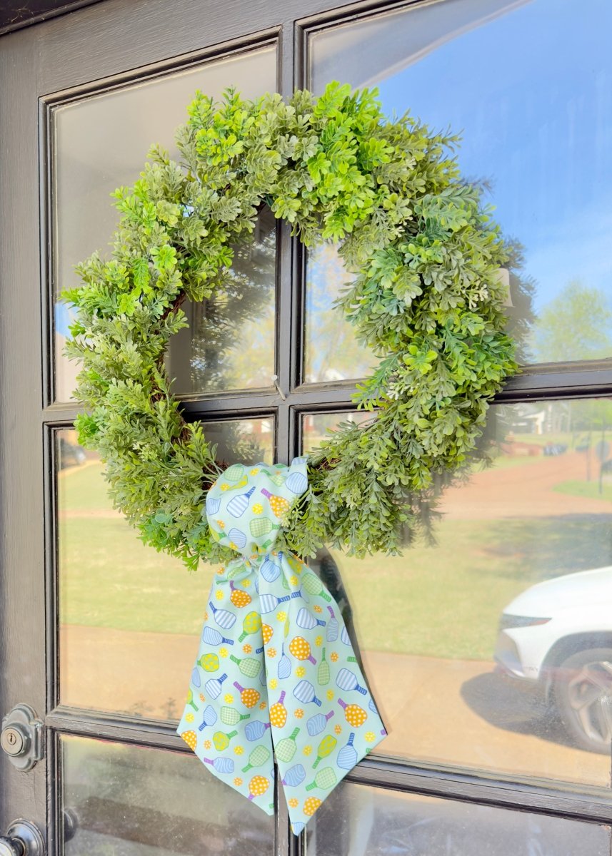 Handmade Wreath Sash - Pickleball - Wreath Sash - Jimberly's Boutique - Olive Branch - Mississippi