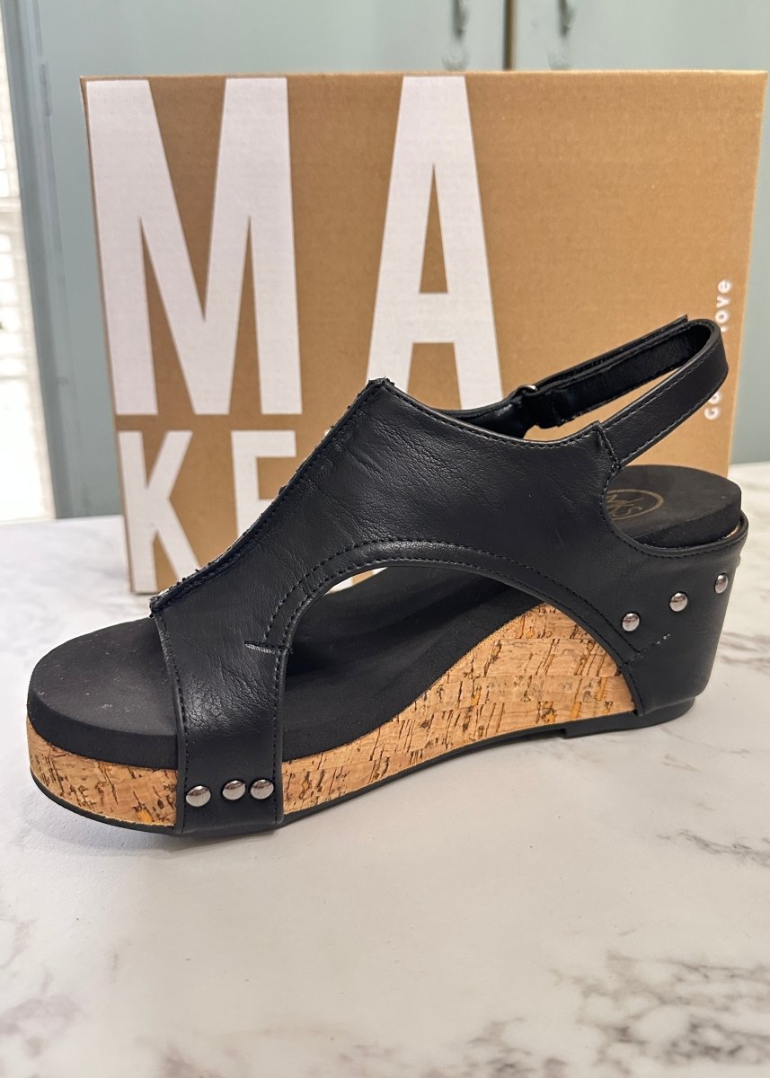 Hannah Platform Sandal - Black - Platform Sandals - Jimberly's Boutique - Olive Branch - Mississippi