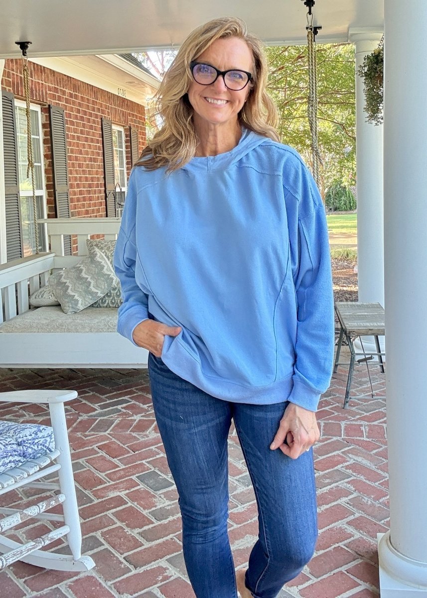 Inside Out Pullover - Blue | Easel - Jimberly's Boutique - Olive Branch - Mississippi