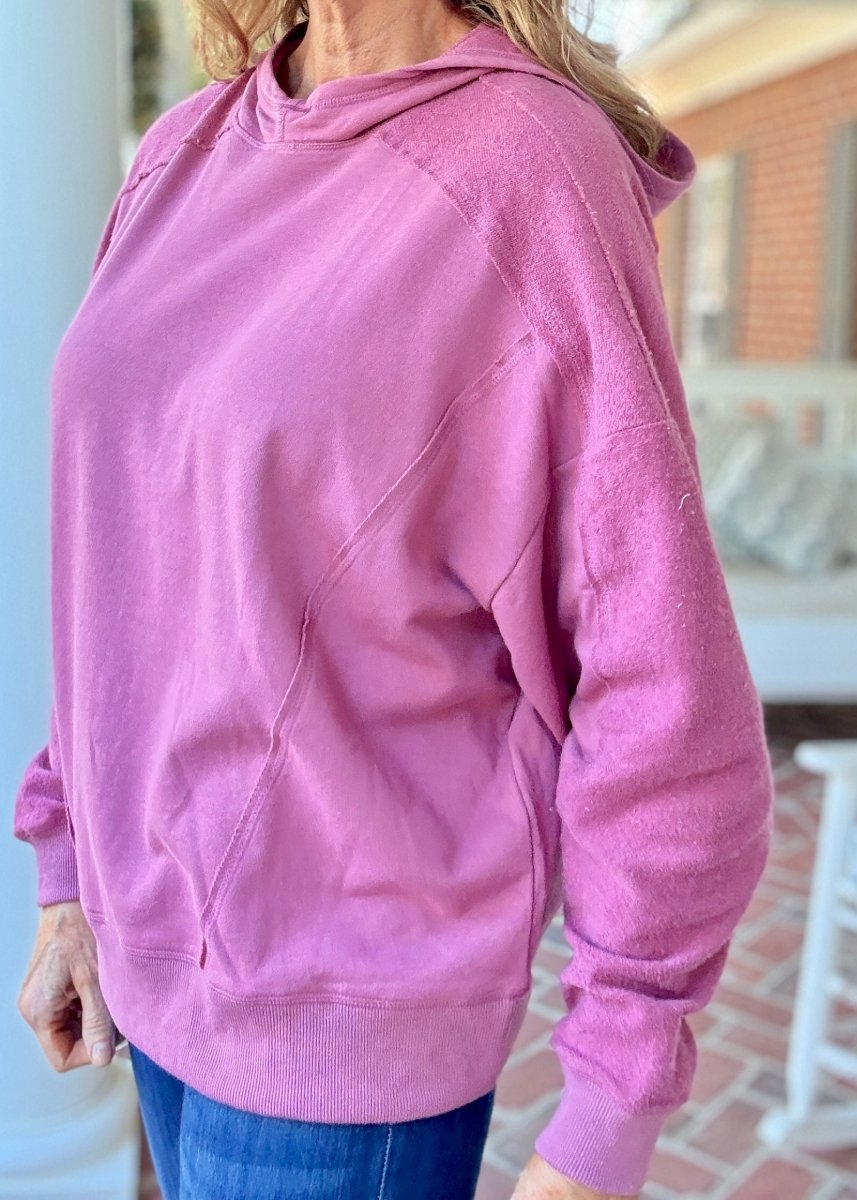 Inside Out Pullover - Rose | Easel - Casual Top - Jimberly's Boutique - Olive Branch - Mississippi