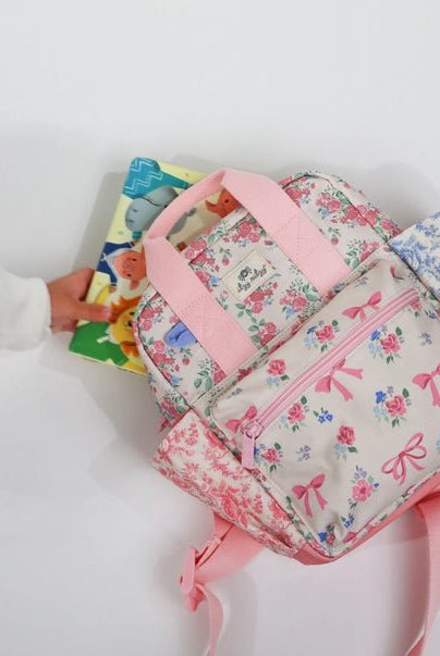 Itzy Bitzy Backpack - Ribbons & Roses - diaper bag - Jimberly's Boutique - Olive Branch - Mississippi