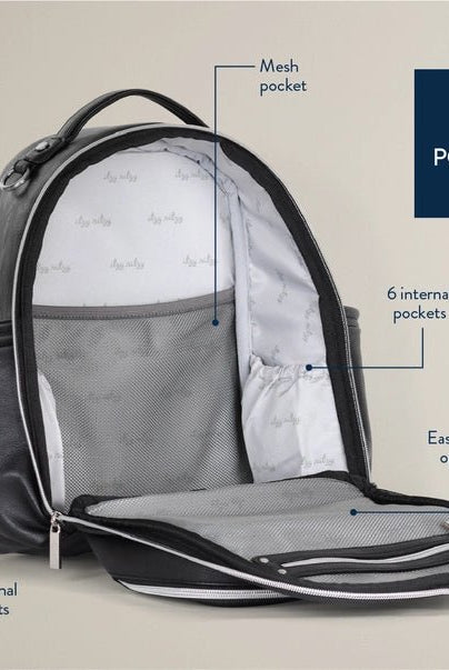 Itzy Ritzy Mini Plus Diaper Bag - Noir/Black - diaper bag - Jimberly's Boutique - Olive Branch - Mississippi