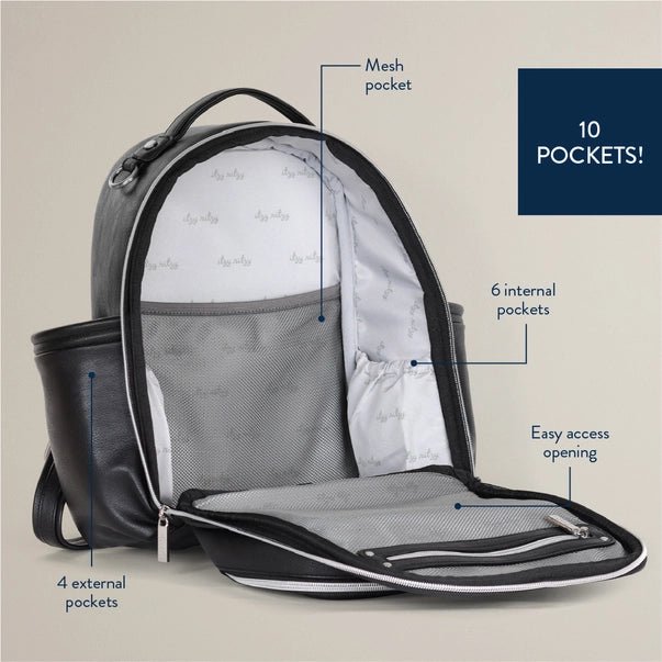 Itzy Ritzy Mini Plus Diaper Bag - Noir/Black - diaper bag - Jimberly's Boutique - Olive Branch - Mississippi