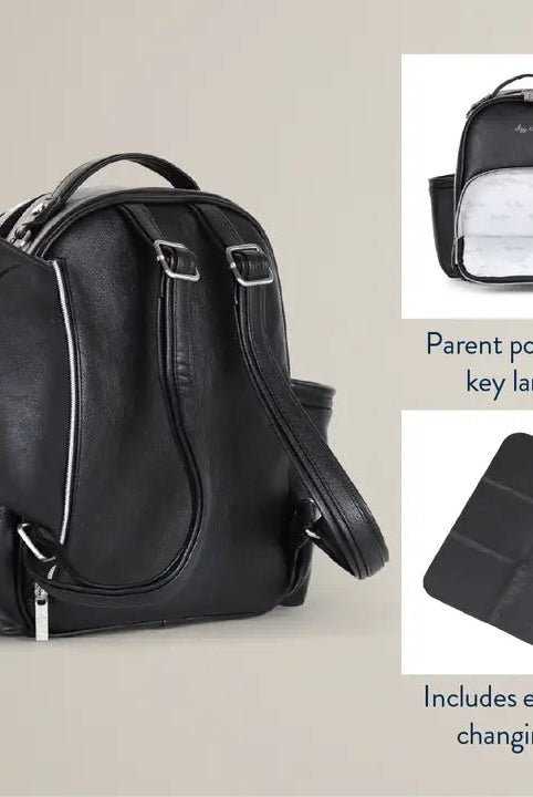 Itzy Ritzy Mini Plus Diaper Bag - Noir/Black - diaper bag - Jimberly's Boutique - Olive Branch - Mississippi