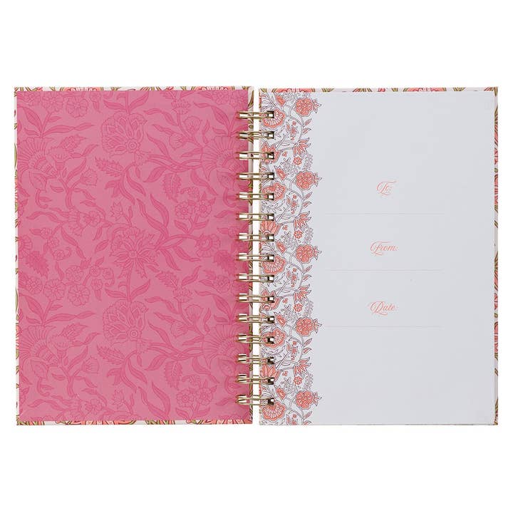 Journal Wirebound Pink Be Still & Know Ps. 46:10 - Jimberly's Boutique-Olive Branch-Mississippi