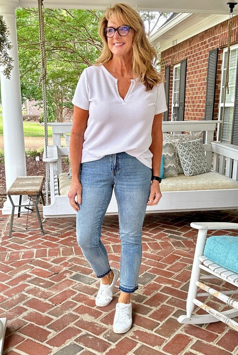 Judy Blue | Mid Rise | Rigid Magic | Boyfriend Denim - Judy Blue Jeans - Jimberly's Boutique - Olive Branch - Mississippi