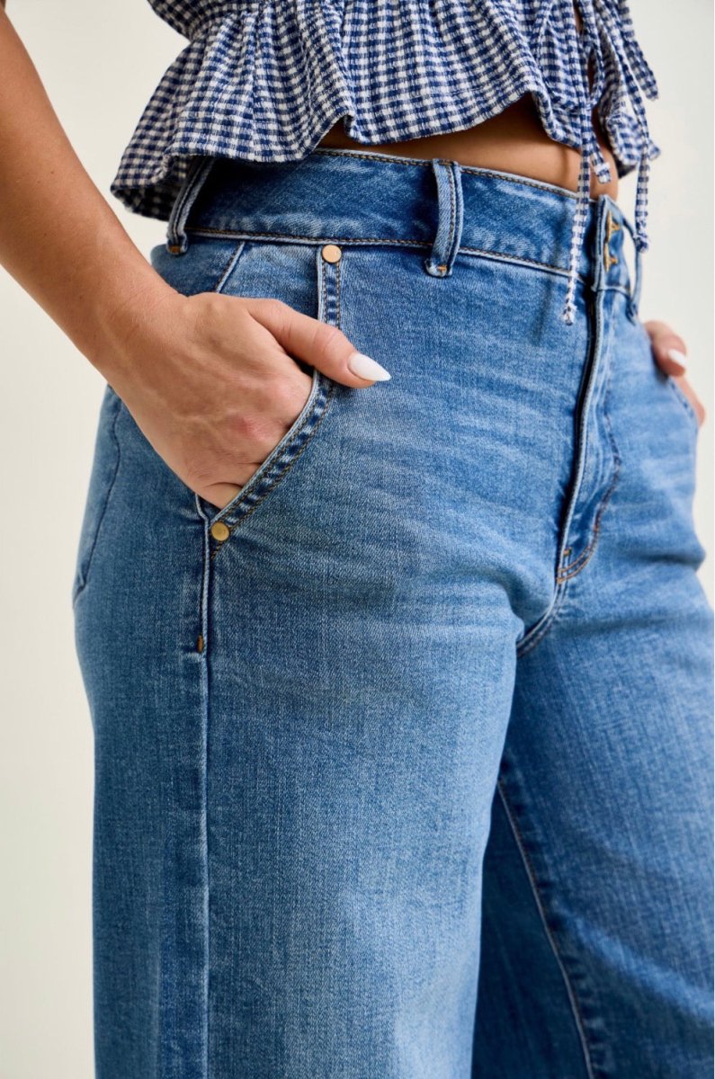 Judy Blue SHORT Inseam Trouser Jeans - Judy Blue Jeans - Jimberly's Boutique - Olive Branch - Mississippi
