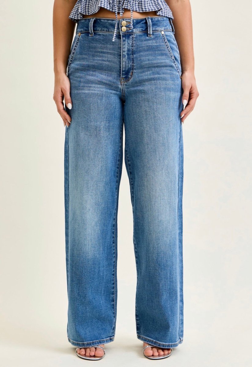 Judy Blue SHORT Inseam Trouser Jeans - Judy Blue Jeans - Jimberly's Boutique - Olive Branch - Mississippi
