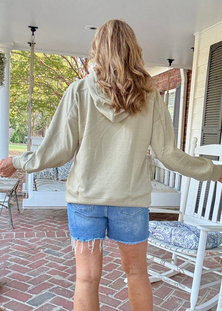 Just Pray 3D Embroidered Hoodie - Sage | Dear Scarlett - Jimberly's Boutique - Olive Branch - Mississippi