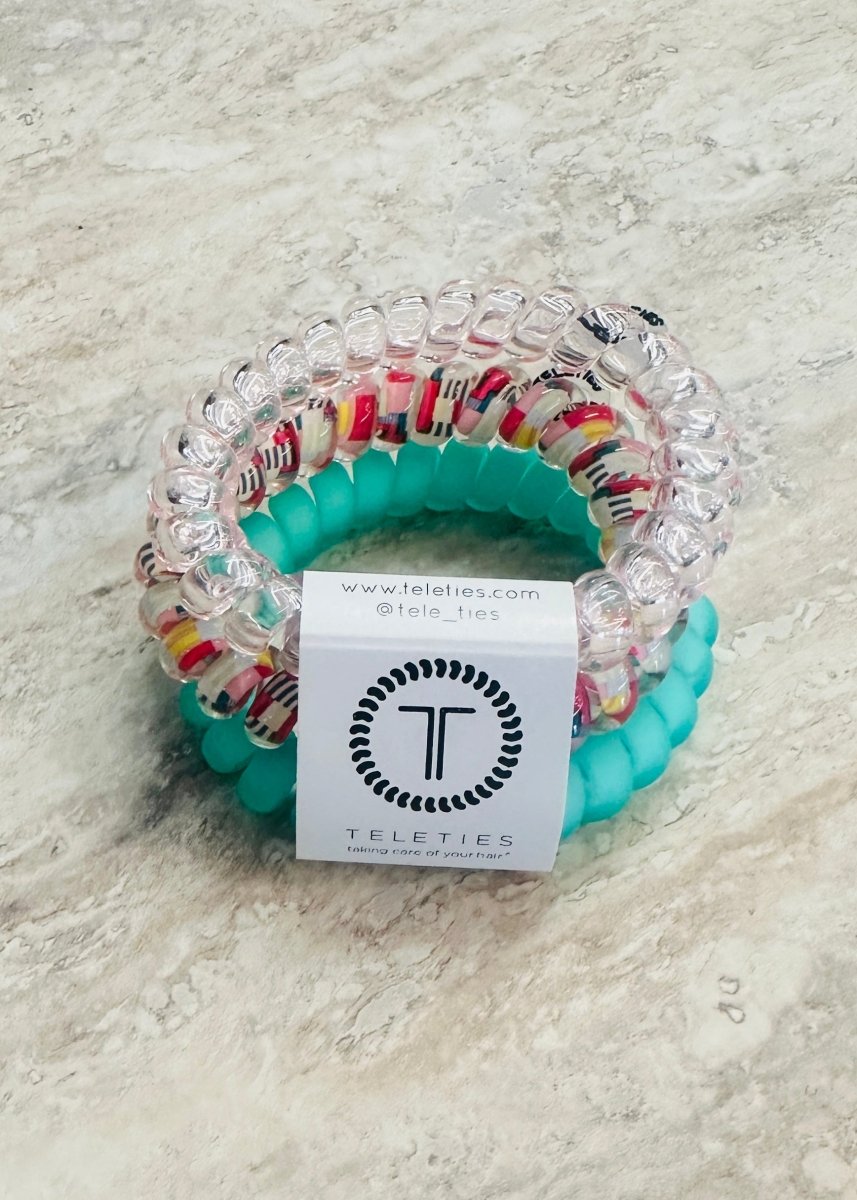Large Teleties Hair Ties - Spring Splash - Teleties Hair Ties - Jimberly's Boutique - Olive Branch - Mississippi
