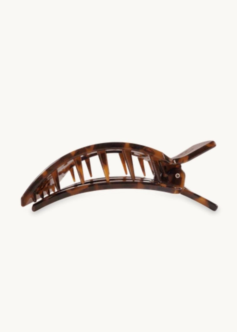 Large Teleties Square Flat Clip - Tortoise - Jimberly's Boutique - Olive Branch - Mississippi