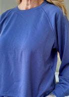 Lennon Scuba Crewneck & Pants Lounge Set - Blue Indigo - lounge set - Jimberly's Boutique - Olive Branch - Mississippi