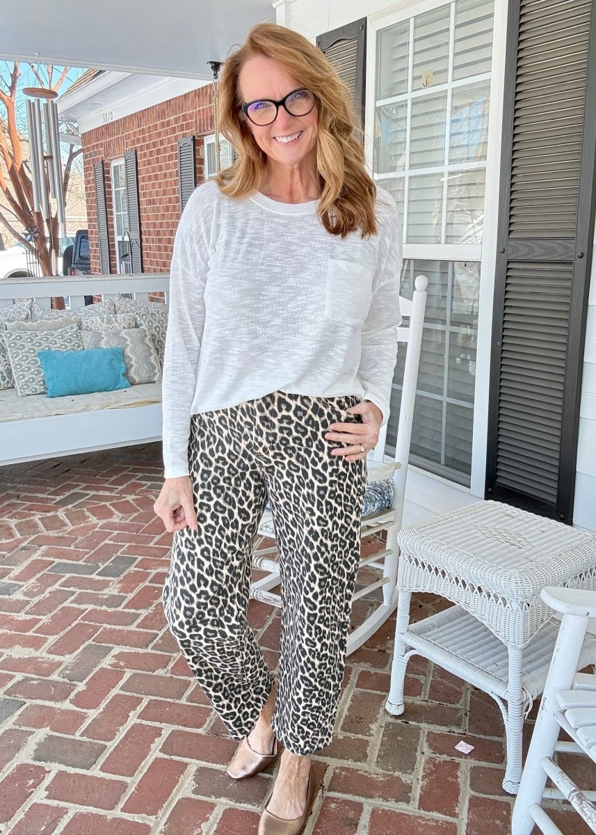 Leopard Print Barrel Jeans | Vervet - Barrel Jeans/Pants - Jimberly's Boutique - Olive Branch - Mississippi