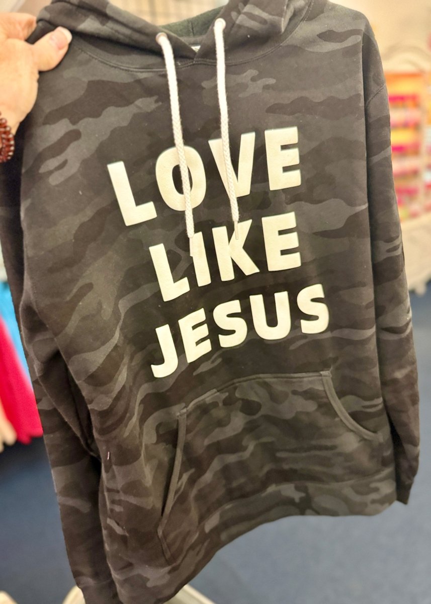 Love Like Jesus Camo Hoodie - Sweatshirt - Jimberly's Boutique - Olive Branch - Mississippi