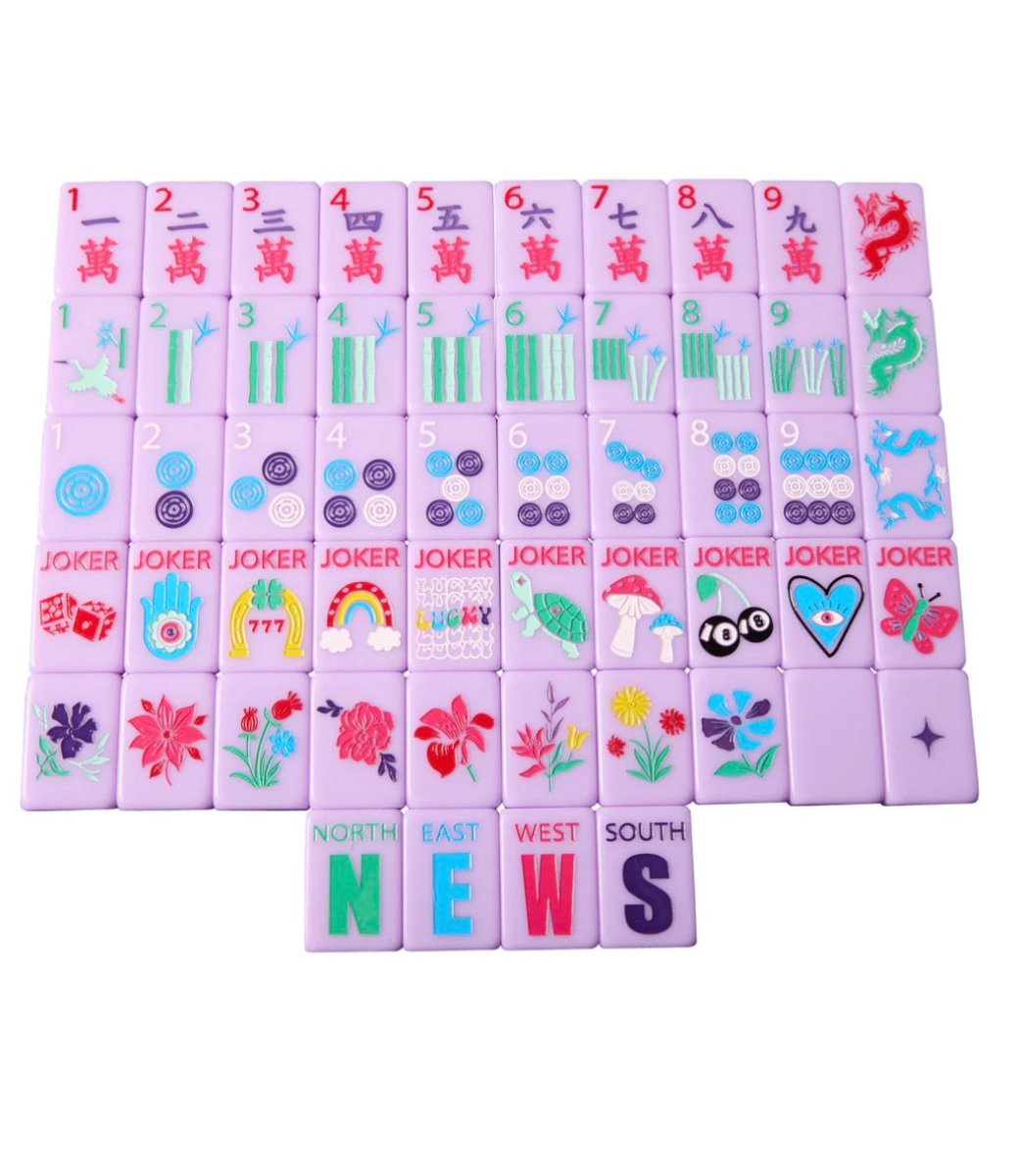 Lucky Charms French Lavender Mahjong Tiles | Bespoke - Mahjong Tiles -Jimberly's Boutique-Olive Branch-Mississippi