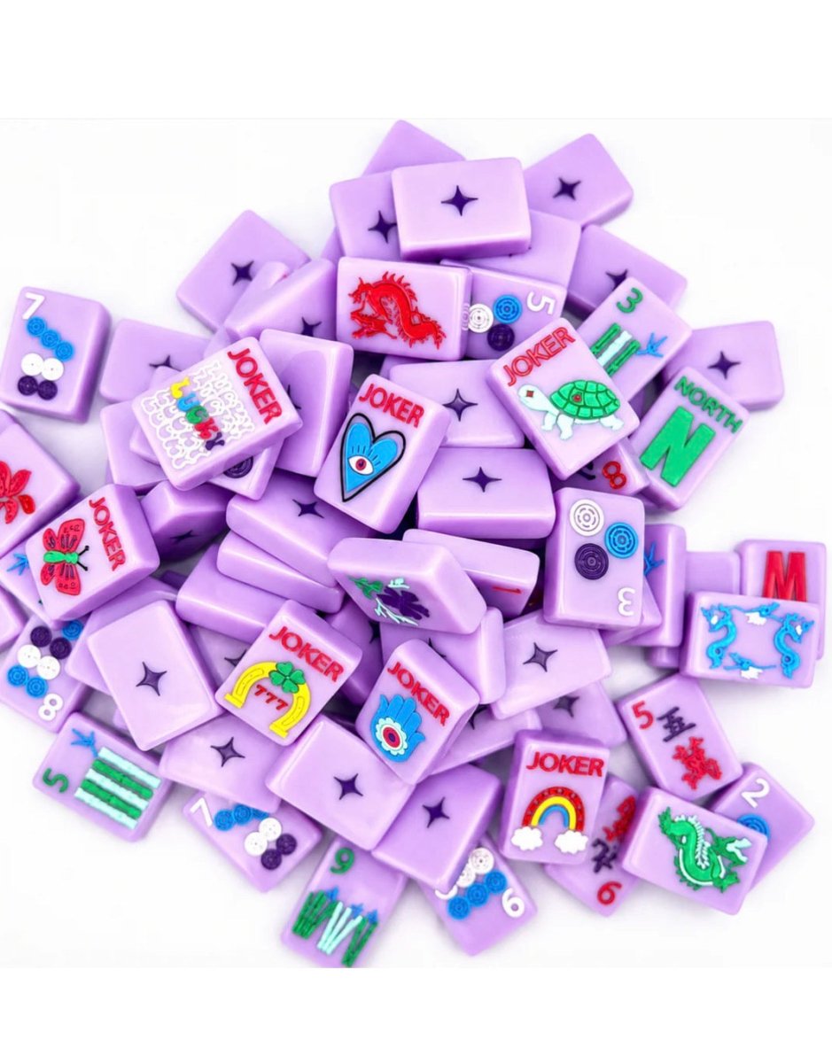 Lucky Charms French Lavender Mahjong Tiles | Bespoke - Mahjong Tiles -Jimberly's Boutique-Olive Branch-Mississippi