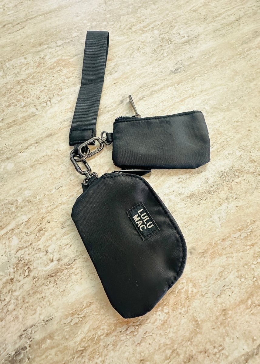 Lulu Mac Double Pouch Wristlets - Black/Black - LULU MAC Wristlet - Jimberly's Boutique - Olive Branch - Mississippi