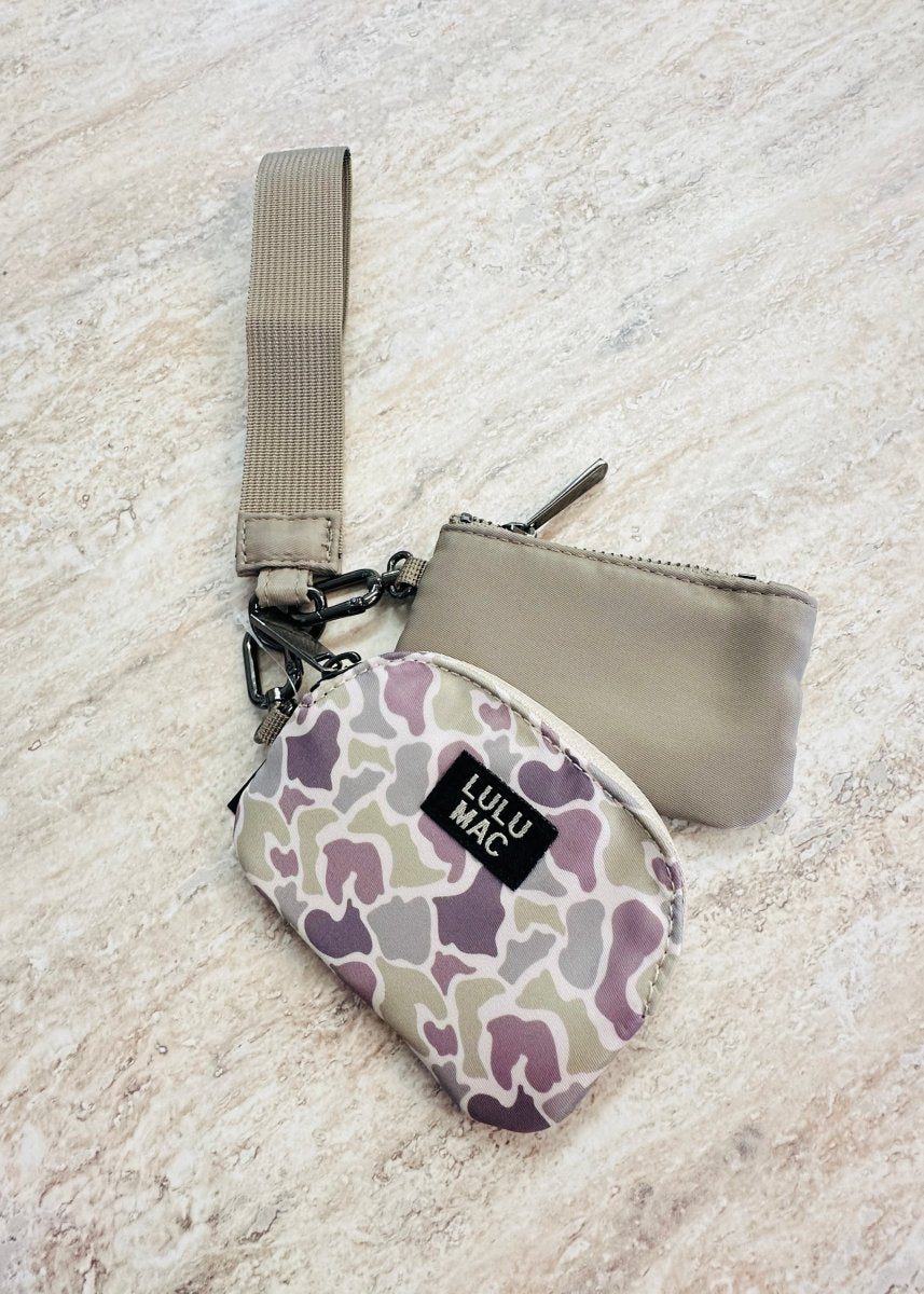 Lulu Mac Double Pouch Wristlets - Camo/Beige - LULU MAC Wristlet - Jimberly's Boutique - Olive Branch - Mississippi