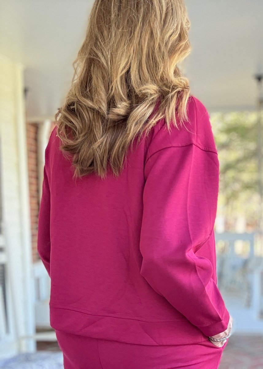 Luna Jogger Set - Cabernet - jogger set - Jimberly's Boutique - Olive Branch - Mississippi