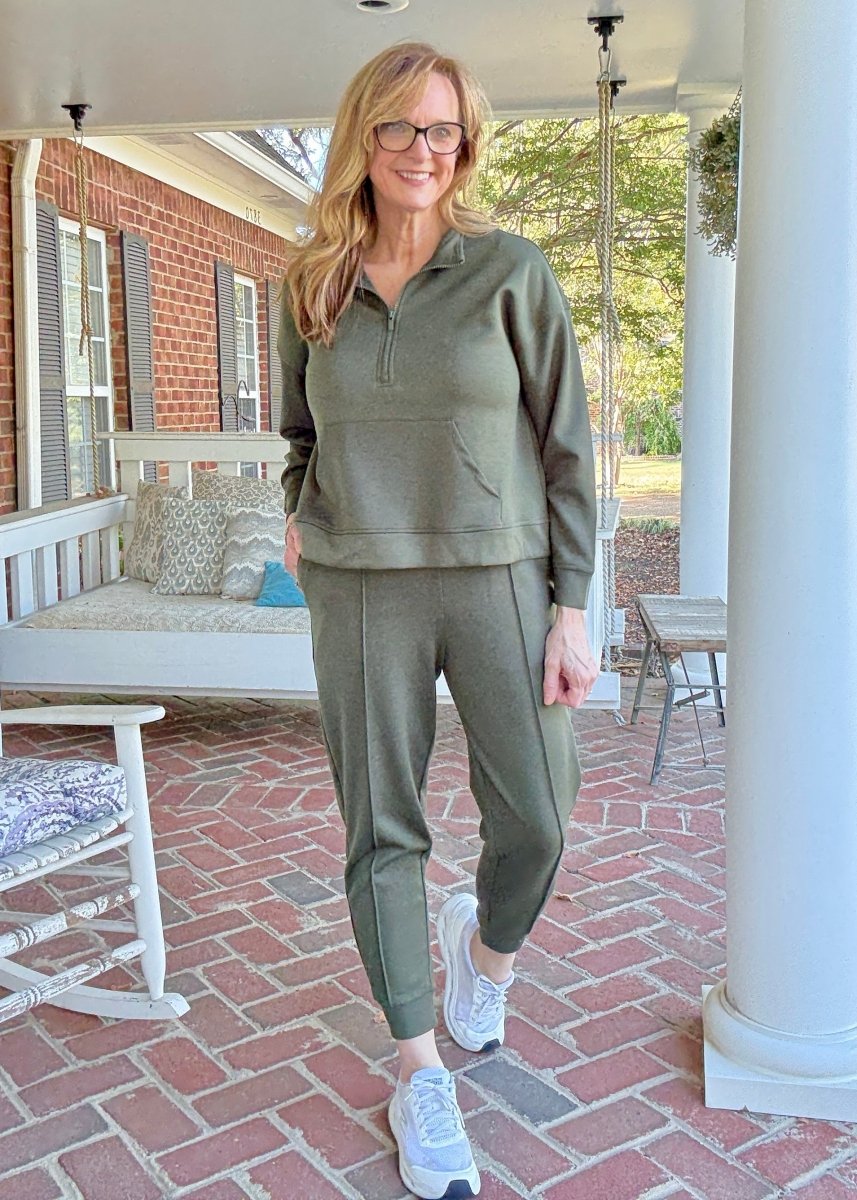 Luna Jogger Set - Dk Olive - jogger set - Jimberly's Boutique - Olive Branch - Mississippi