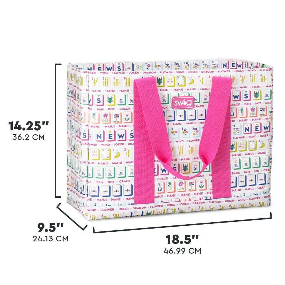Mahjong Jumbo Tote Bag | Swig - Jimberly's Boutique-Olive Branch-Mississippi