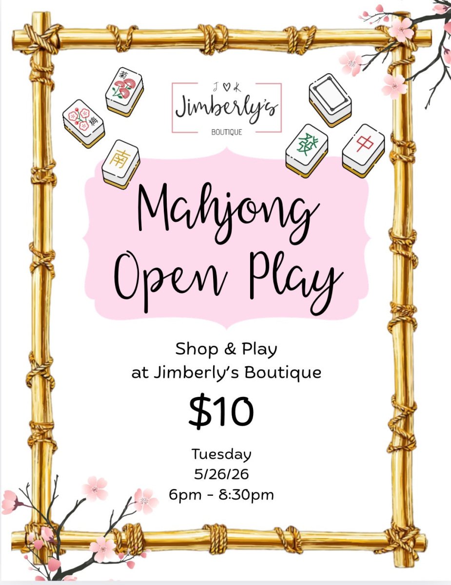 Mahjong Open Play | 5/26/26 - Mahjong Class - Jimberly's Boutique - Olive Branch - Mississippi