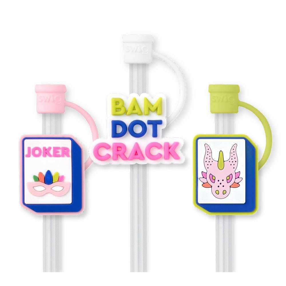 Mahjong Straw Topper Set | Swig - Straw topper -Jimberly's Boutique-Olive Branch-Mississippi