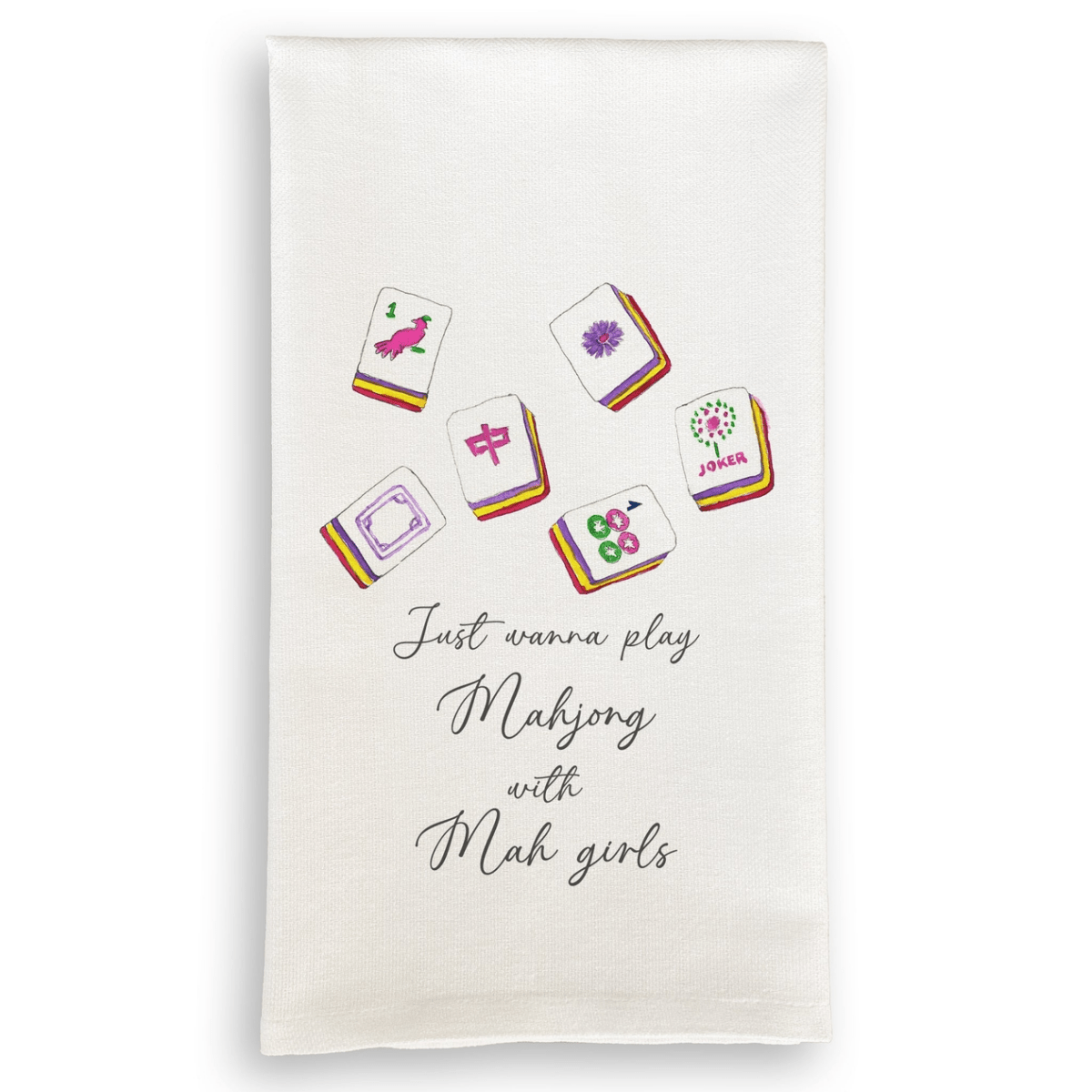 Mahjong with Mah Girls Tea Towel - Dishtowel - Jimberly's Boutique - Olive Branch - Mississippi