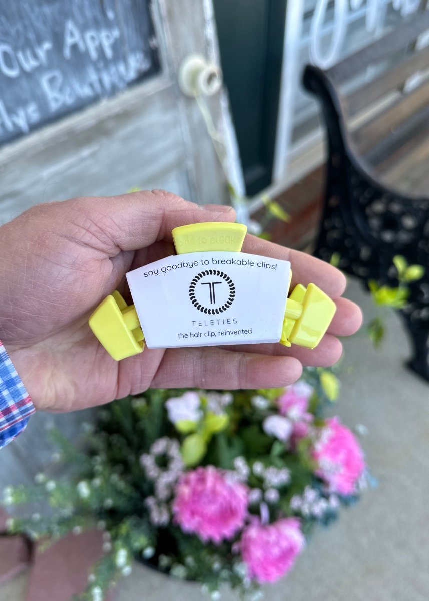 Medium Hair Clip | Classic | Buttercup | Teleties - Teletie Classic Hair Clip -Jimberly's Boutique-Olive Branch-Mississippi